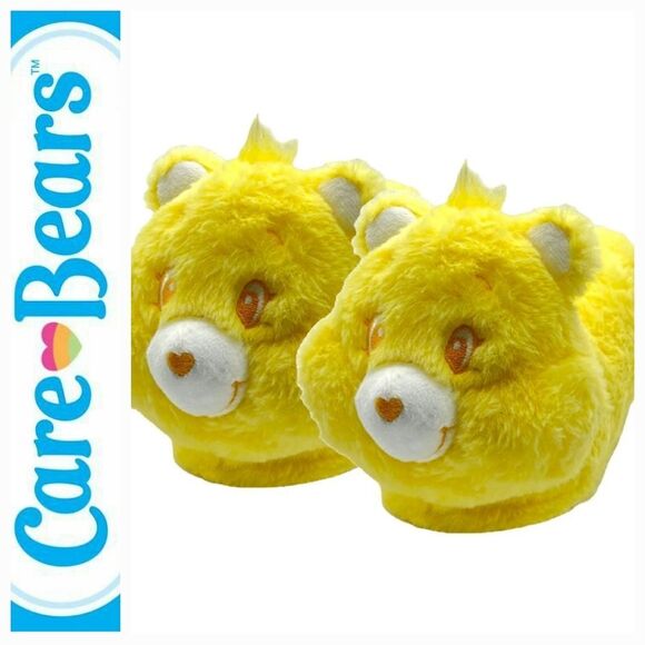 Care Bears FunShine Bear 3D Plush Head Slippers - Picture 1 of 12